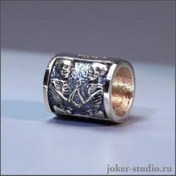 ЮВЕЛИРНЫЙ ШАРМ ЧИТИПАТИ БУСИНА для БРАСЛЕТА СО СКЕЛЕТАМИТАЛИСМАН ЗАЩИТЫ