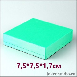 Подарочная коробка из качественного пластика коробка для подарка украшений и аксессуаров: размер 75-75-17 мм.