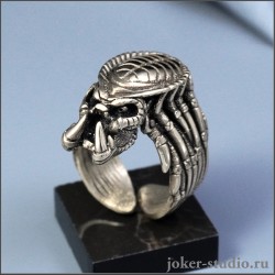 КОЛЬЦО ХИЩНИК МУЖСКОЙ ПЕРСТЕНЬ ЯУТЖА УКРАШЕНИЕ PREDATOR РУЧНОЙ РАБОТЫ