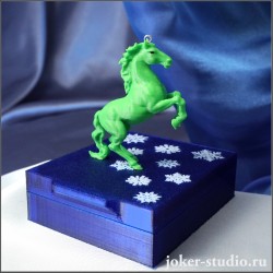 ЗЕЛЕНАЯ ЛОШАДКА ИГРУШКА НА ЕЛКУ НОВОГОДНИЙ ДЕКОР ДЛЯ ДОМАШНЕГО ПРАЗДНИКА