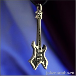 Подвеска в форме гитары Warlock — для тех, кто живёт роком аксессуар в стиле хэви‑метал